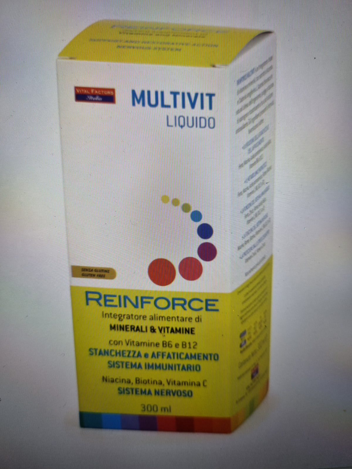 Reinforce Multivit – Multivitaminico liquido 300 ml gusto arancio