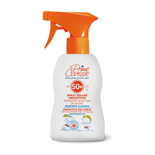 Prime Carezze Spray Solare Bambini SPF 50+ – 200 ml ( Zero alcool )