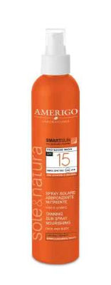 Amerigo Spray Solare Abbronzante Nutriente SPF 15 Viso e Corpo – 200 ml